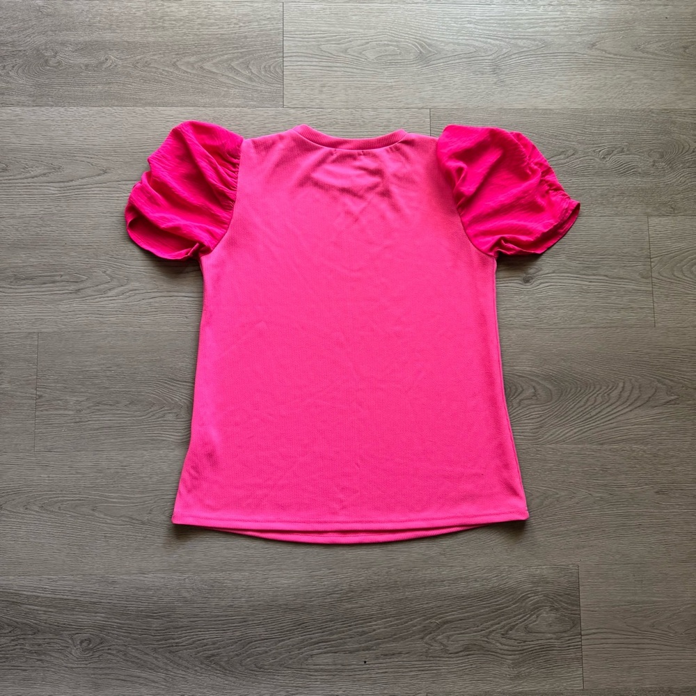 Adora Puff Sleeve Ribbed Shirt - Picture 7 of 7